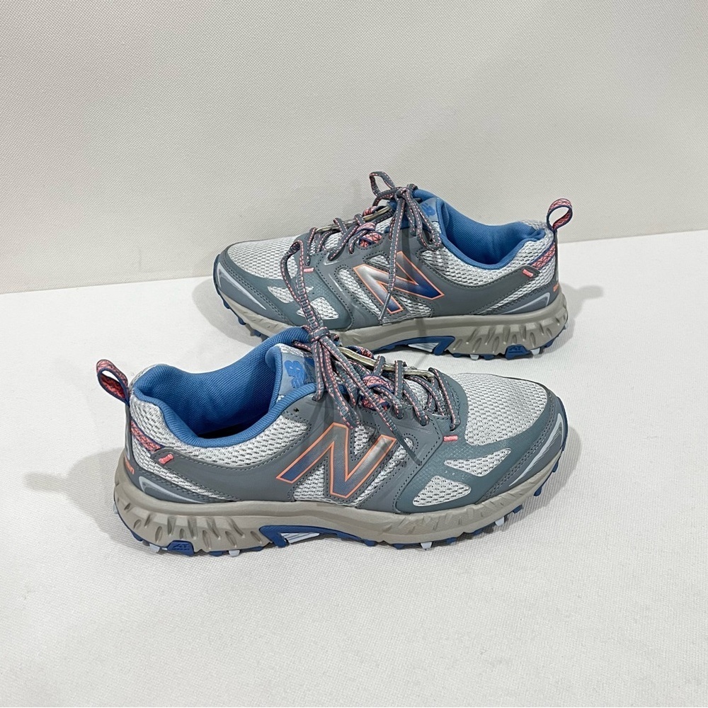 New Balance Size 9 WTE412A3 Grey Blue Trail Running Sneaker Shoes All Terrain